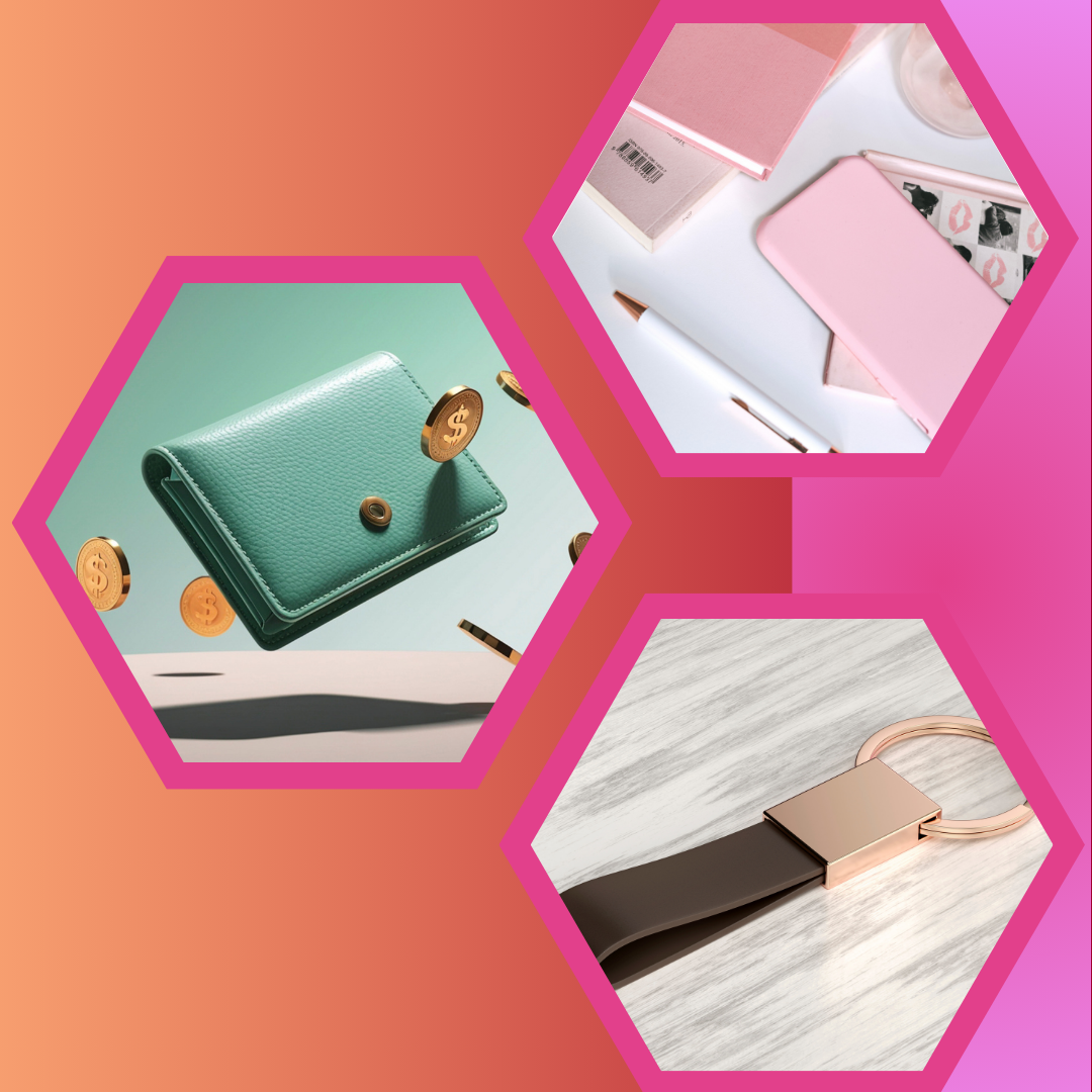 Tote bags, key rings, caps, every accessory could be customized.