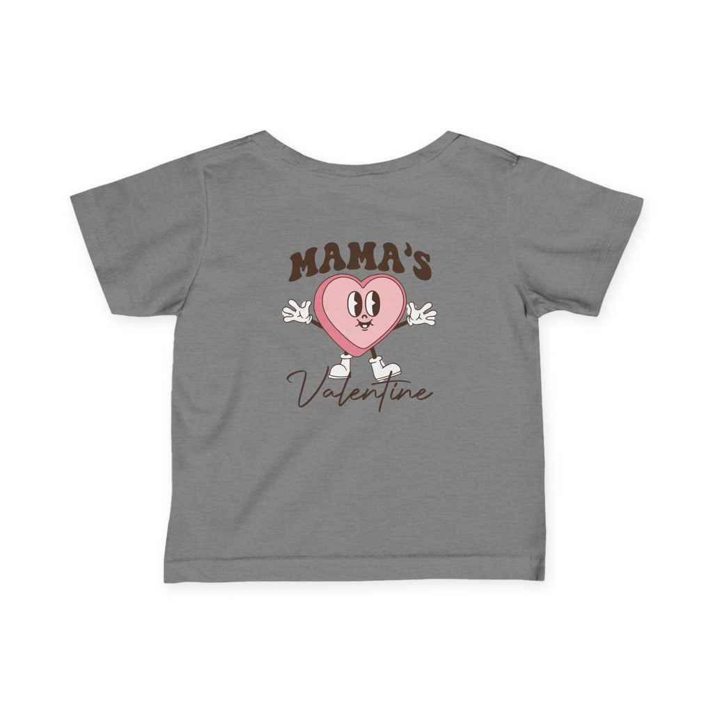 Infant Tee — "Mama’s Valentine" Cute Heart Baby Shirt