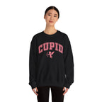 Crewneck Sweatshirt — Minimal Line Art Heart "I (heart) you" Back Design