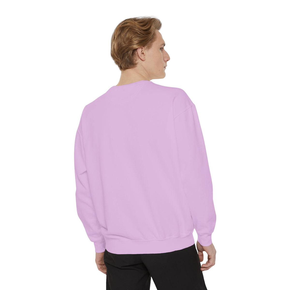 Minimalist "Be Kind" White Sweatshirt — Small Chest Text Crewneck