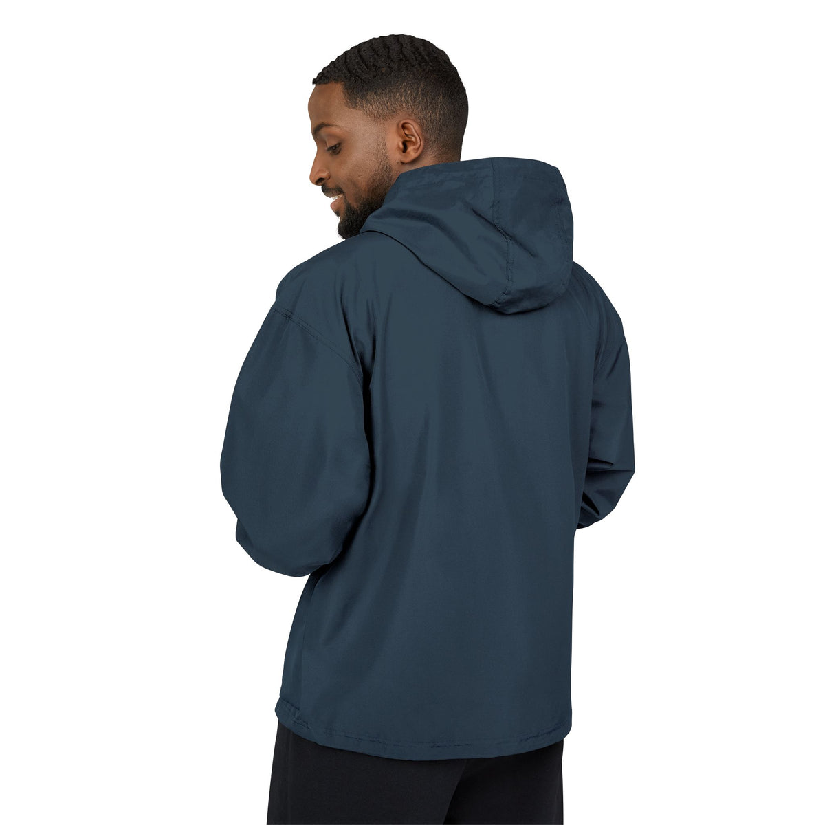 Packable Anorak Jacket — Orange Heart Sequin Patch
