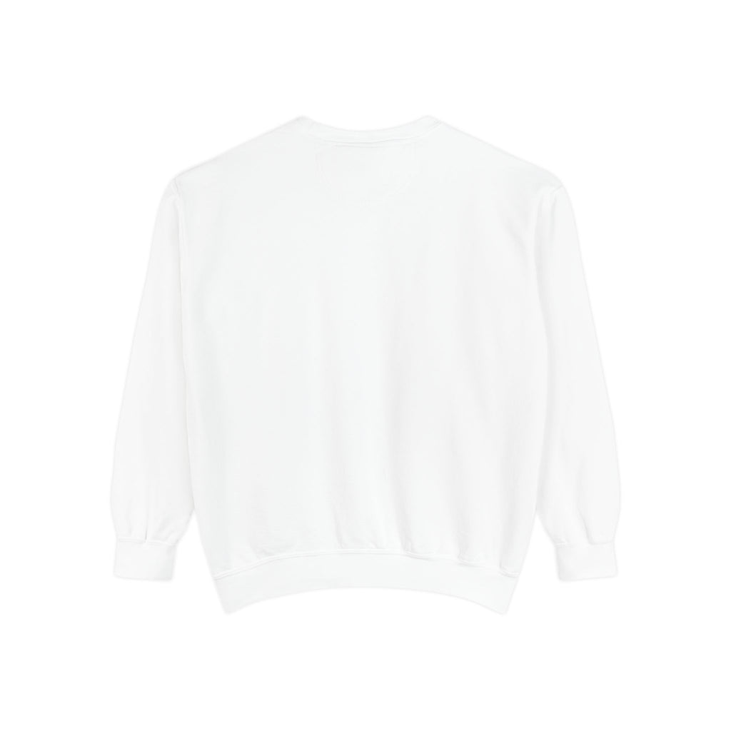Minimalist "Be Kind" White Sweatshirt — Small Chest Text Crewneck
