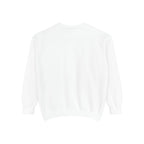 Minimalist "Be Kind" White Sweatshirt — Small Chest Text Crewneck