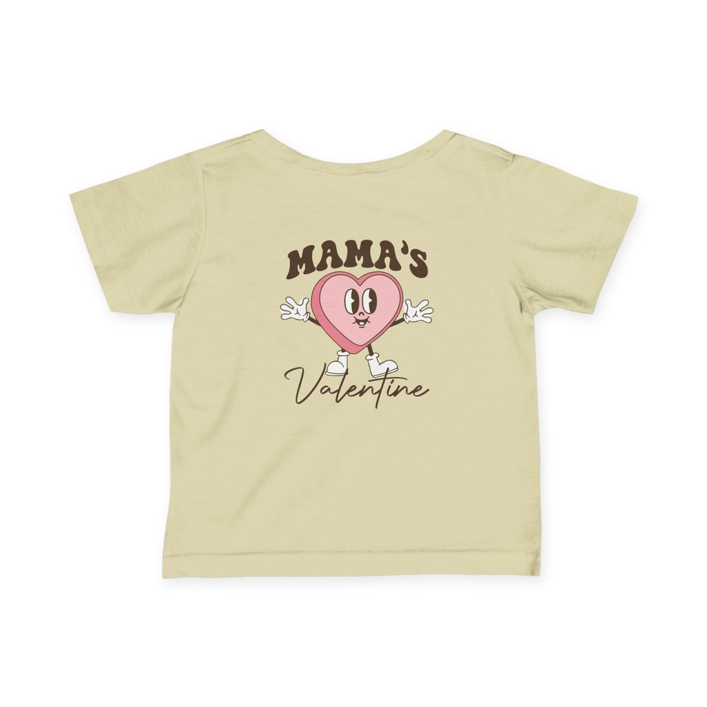 Infant Tee — "Mama’s Valentine" Cute Heart Baby Shirt