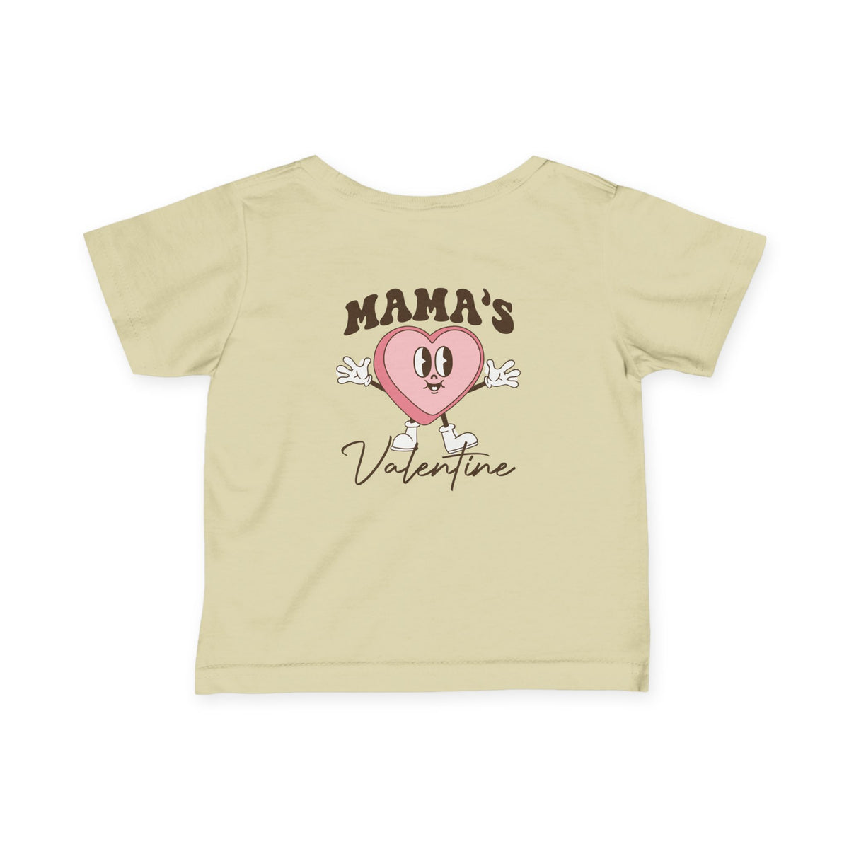 Infant Tee — "Mama’s Valentine" Cute Heart Baby Shirt
