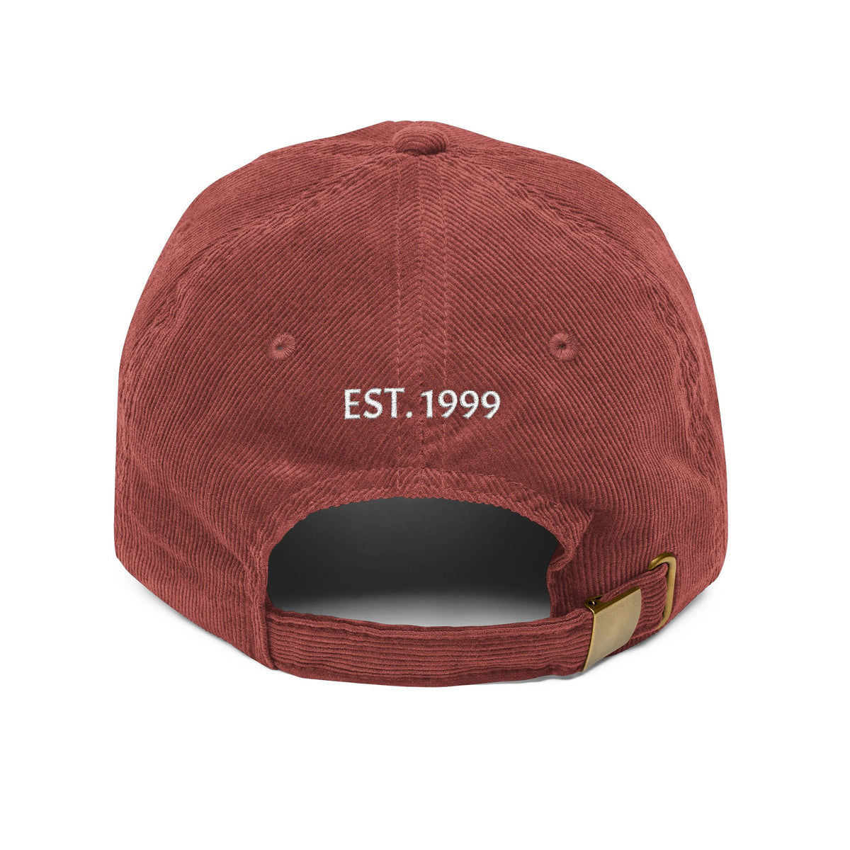Vintage Corduroy Cap — Embroidered "EST. 1999" Dad Hat