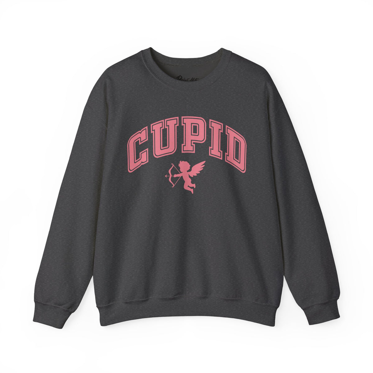 Crewneck Sweatshirt — Minimal Line Art Heart "I (heart) you" Back Design