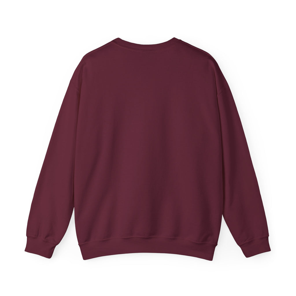 Crewneck Sweatshirt — Minimal Line Art Heart "I (heart) you" Back Design