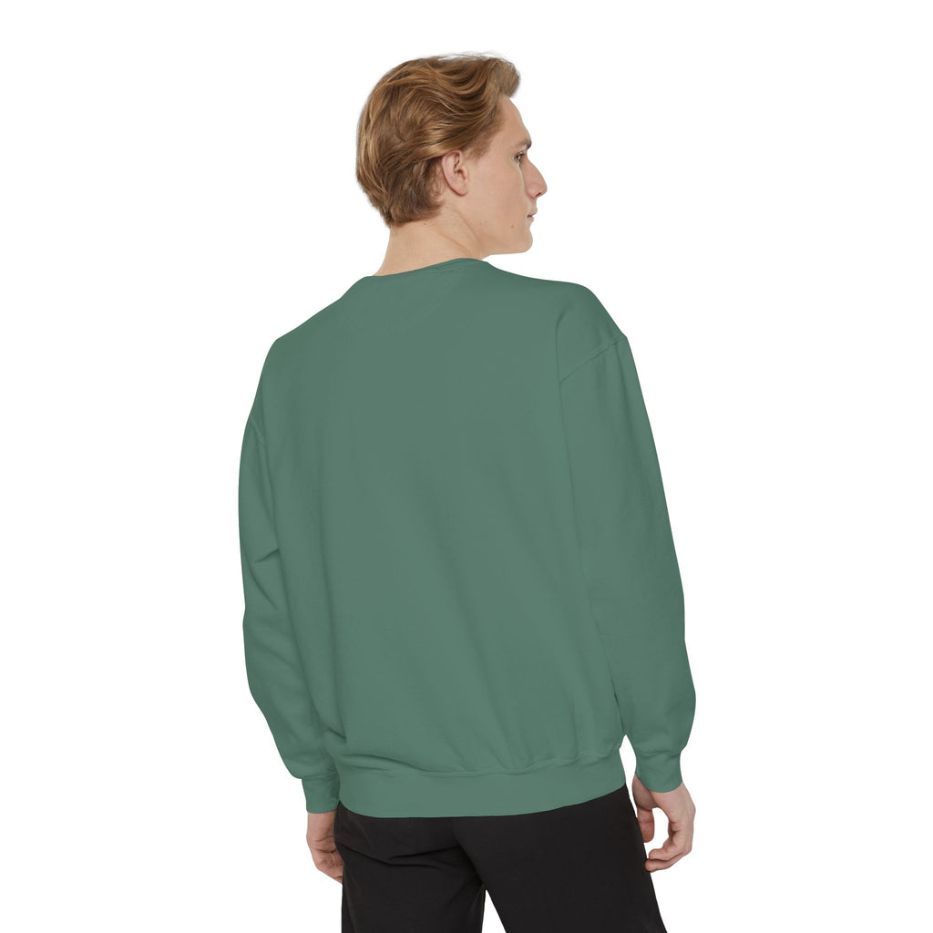 Minimalist "Be Kind" White Sweatshirt — Small Chest Text Crewneck