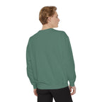 Minimalist "Be Kind" White Sweatshirt — Small Chest Text Crewneck
