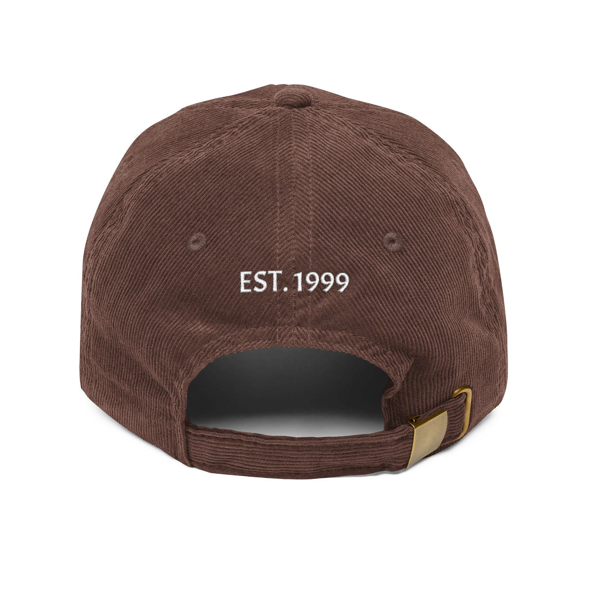 Vintage Corduroy Cap — Embroidered "EST. 1999" Dad Hat