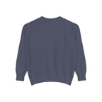 Minimalist "Be Kind" White Sweatshirt — Small Chest Text Crewneck