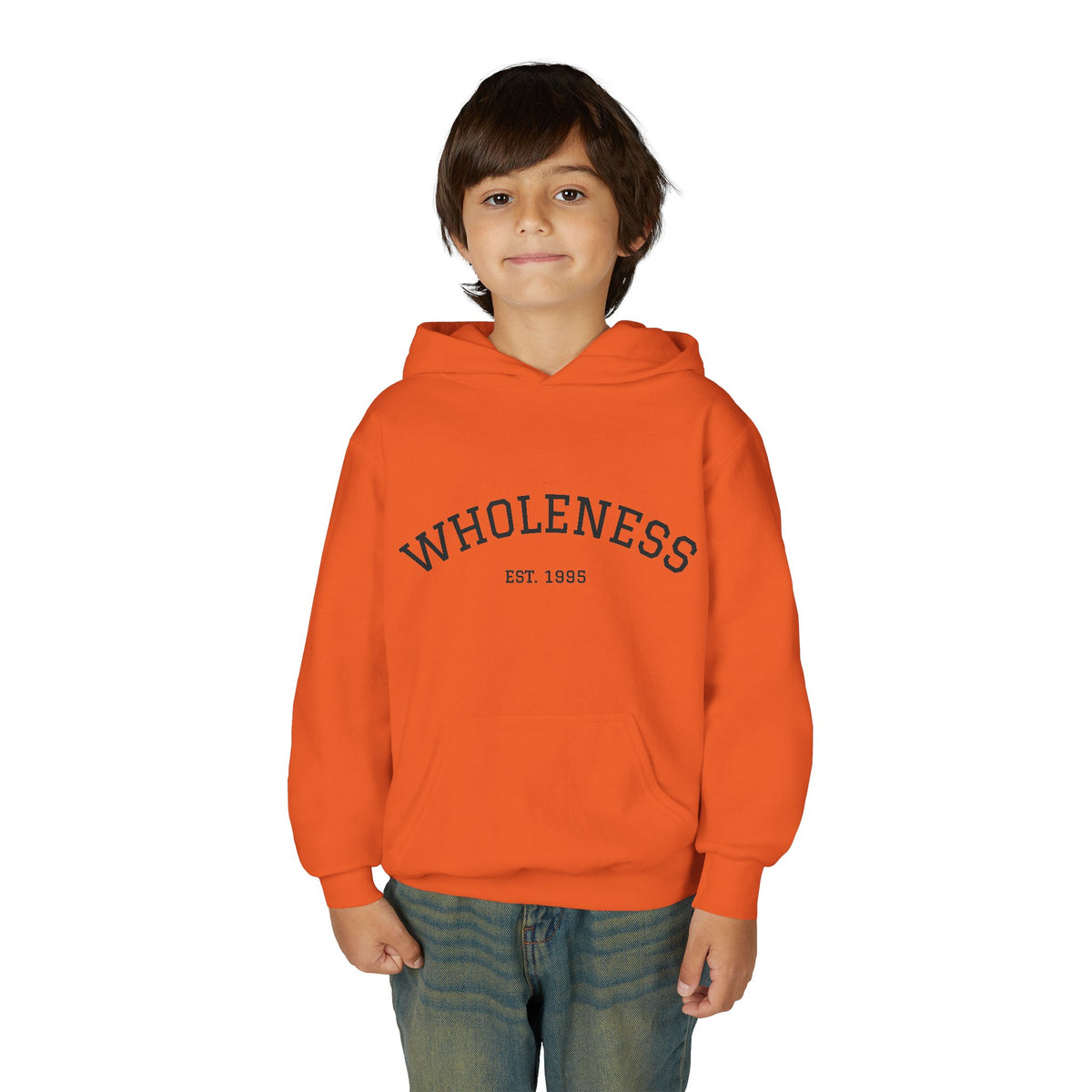 Wholeness Youth Hoodie – Vintage 'EST. 1995' Arch Logo