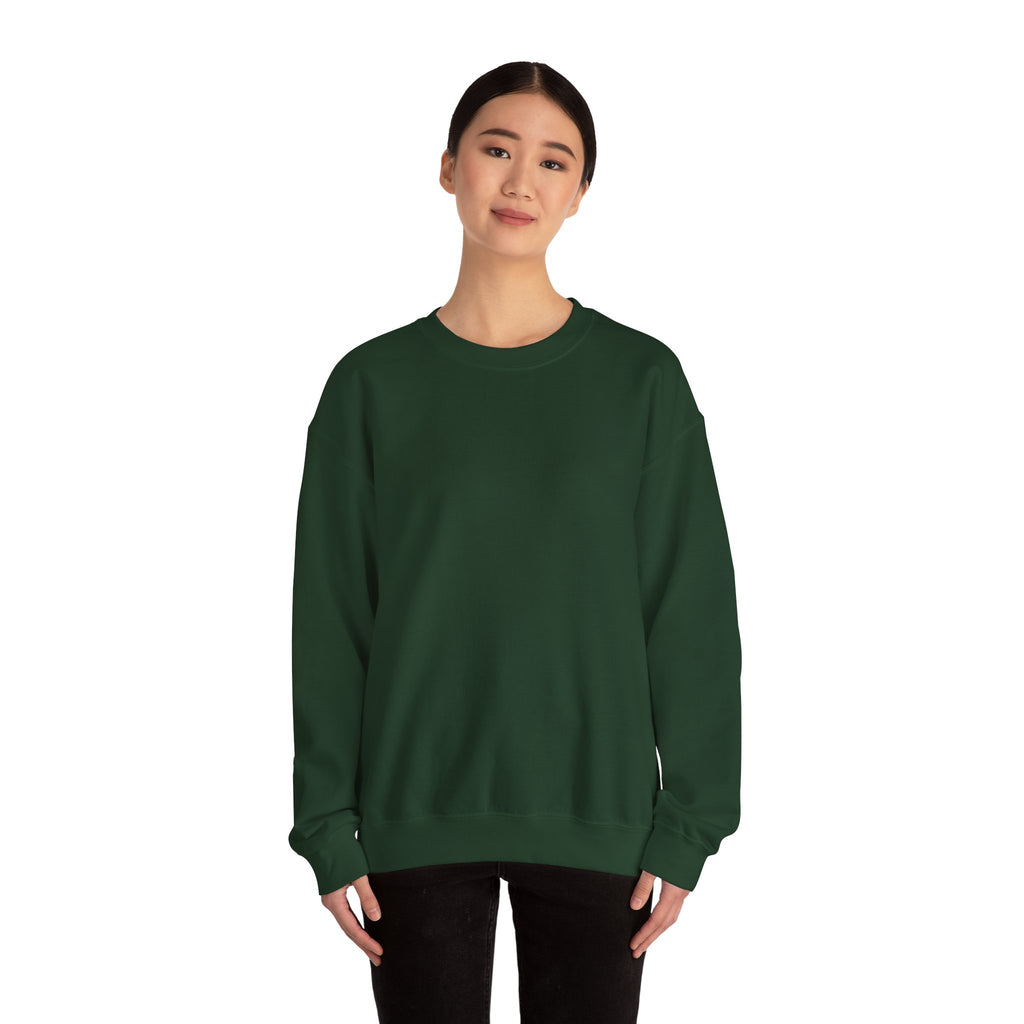 Crewneck Sweatshirt — Minimal Line Art Heart "I (heart) you" Back Design