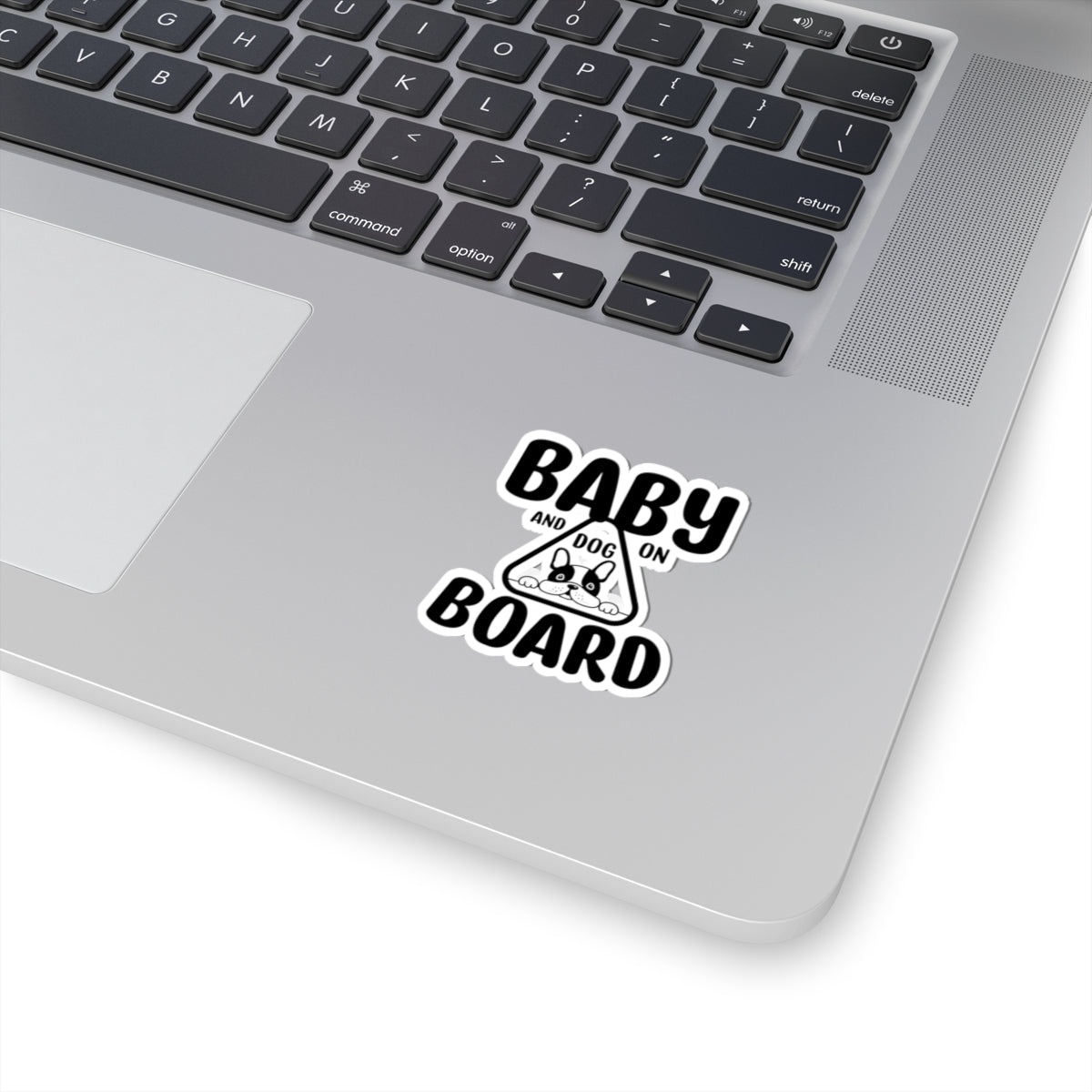 Baby and Dog on Board Sticker — Cute Car Decal for New Parents & Pet Owners