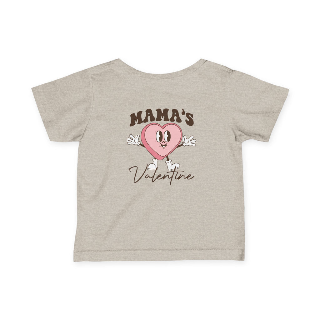 Infant Tee — "Mama’s Valentine" Cute Heart Baby Shirt