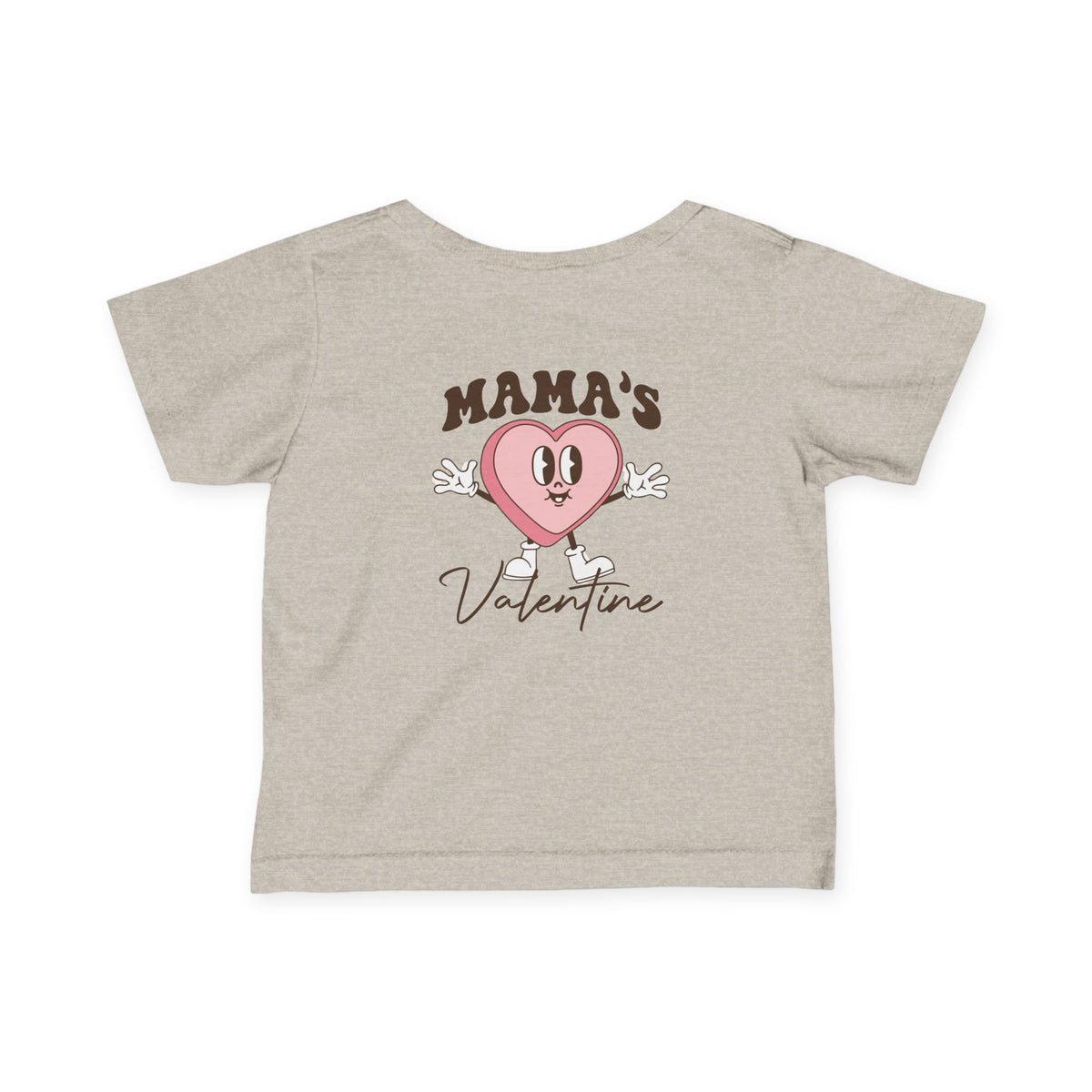 Infant Tee — "Mama’s Valentine" Cute Heart Baby Shirt