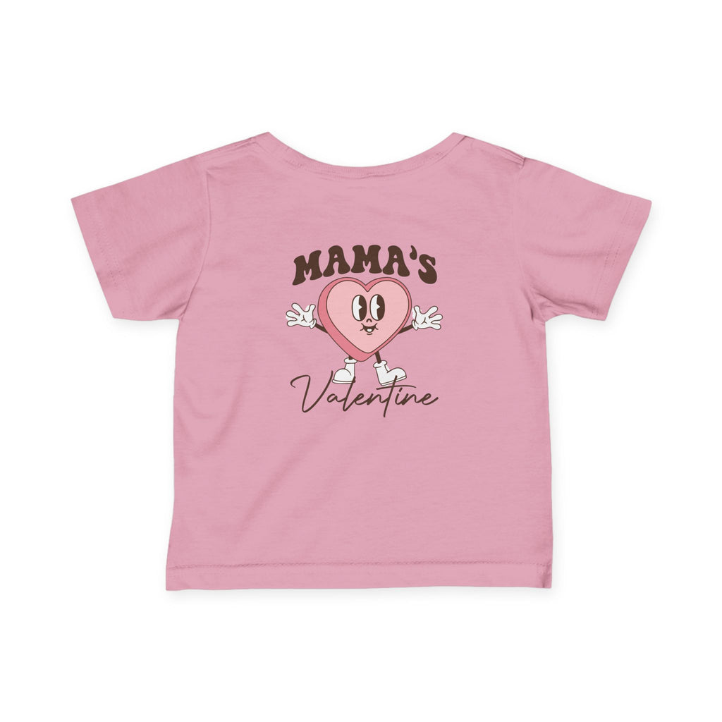 Infant Tee — "Mama’s Valentine" Cute Heart Baby Shirt