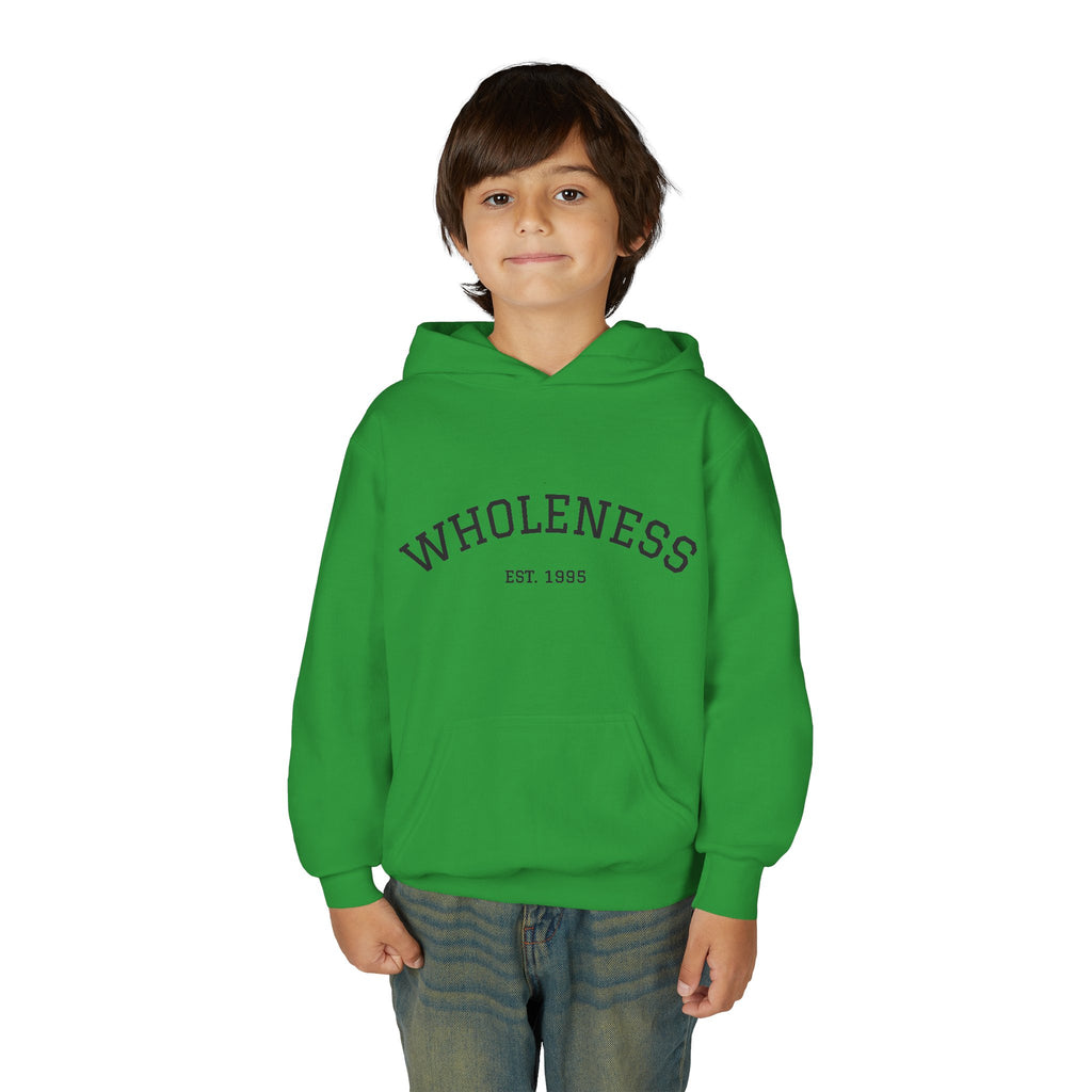 Wholeness Youth Hoodie – Vintage 'EST. 1995' Arch Logo
