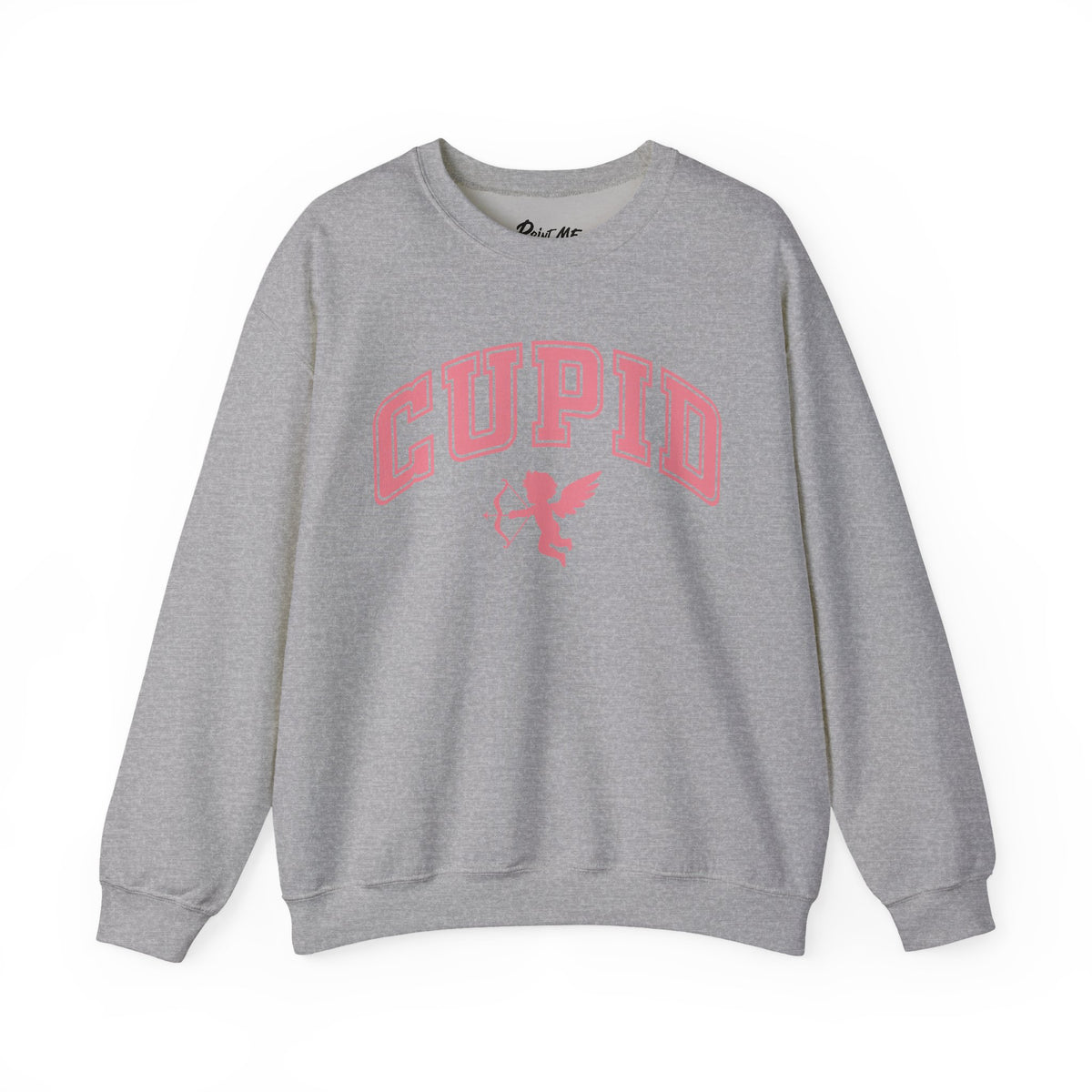 Crewneck Sweatshirt — Minimal Line Art Heart "I (heart) you" Back Design