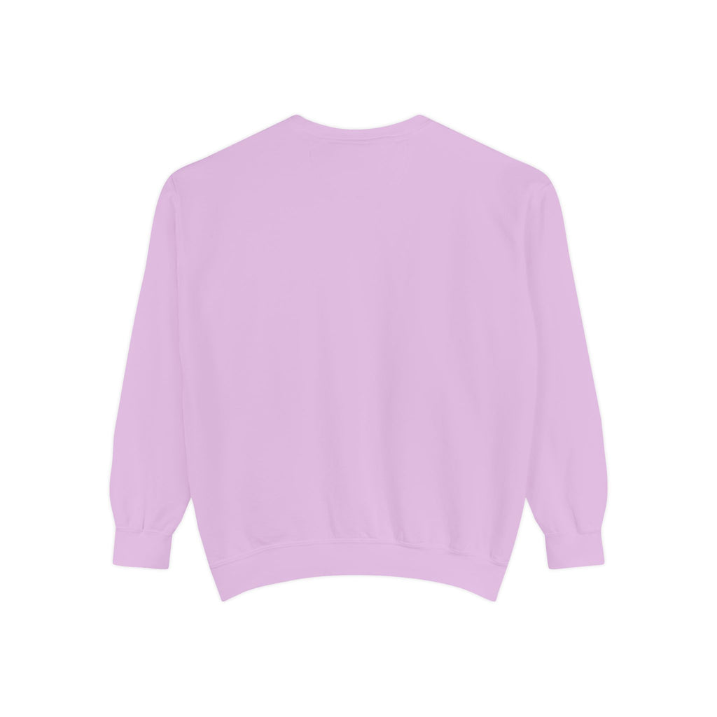 Minimalist "Be Kind" White Sweatshirt — Small Chest Text Crewneck