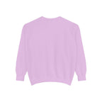 Minimalist "Be Kind" White Sweatshirt — Small Chest Text Crewneck