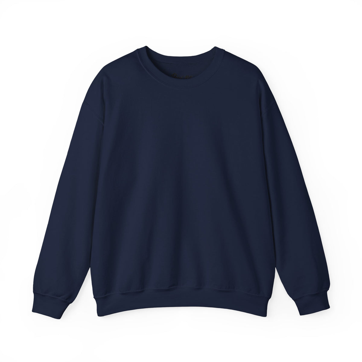 Crewneck Sweatshirt — Minimal Line Art Heart "I (heart) you" Back Design