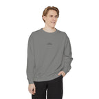 Minimalist "Be Kind" White Sweatshirt — Small Chest Text Crewneck