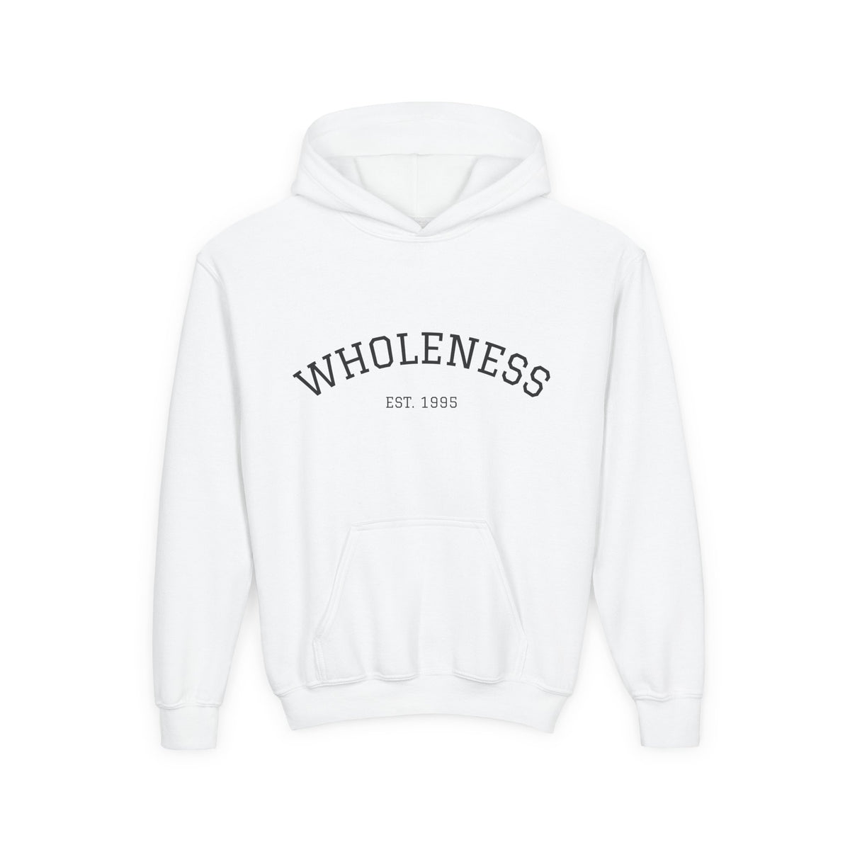 Wholeness Youth Hoodie – Vintage 'EST. 1995' Arch Logo