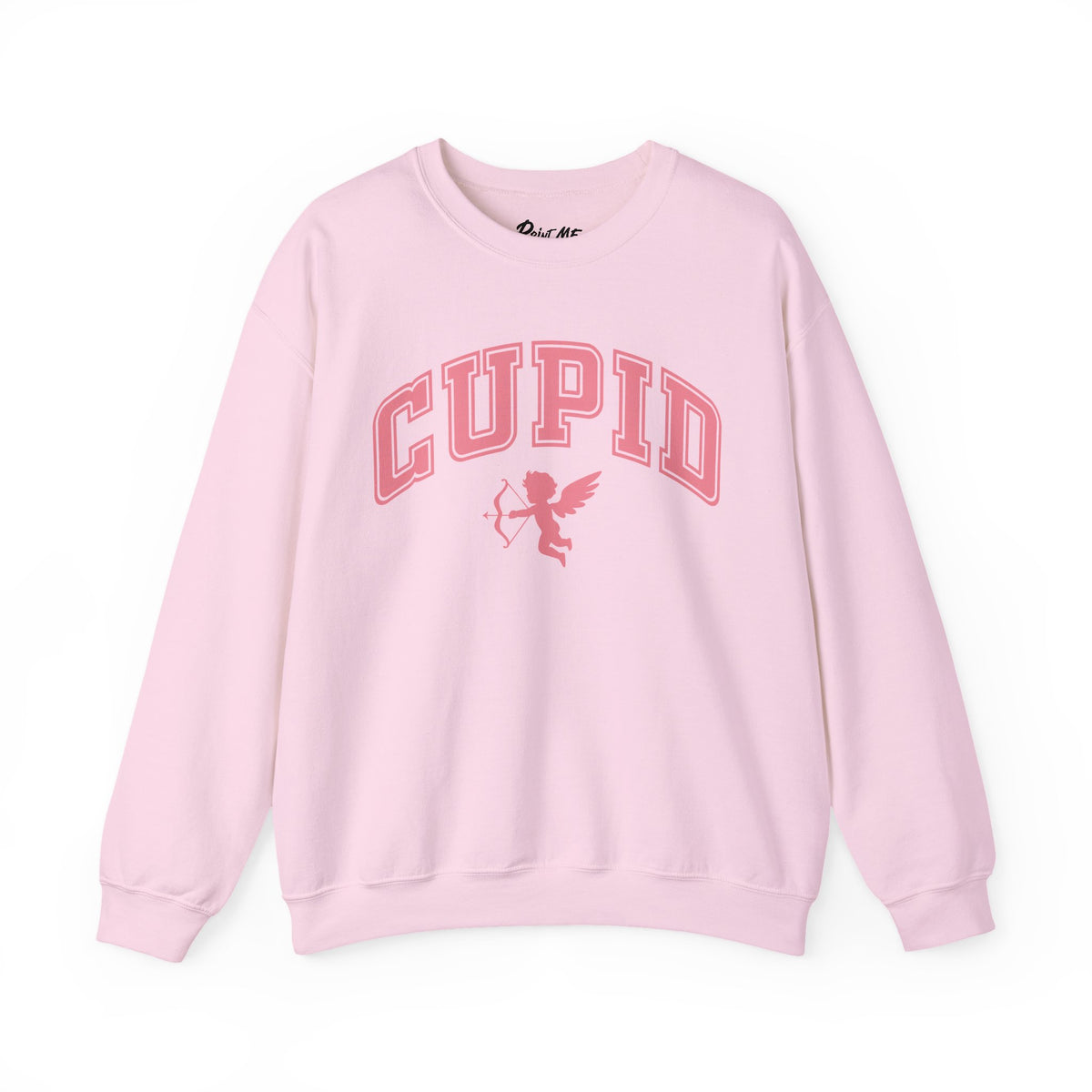 Crewneck Sweatshirt — Minimal Line Art Heart "I (heart) you" Back Design