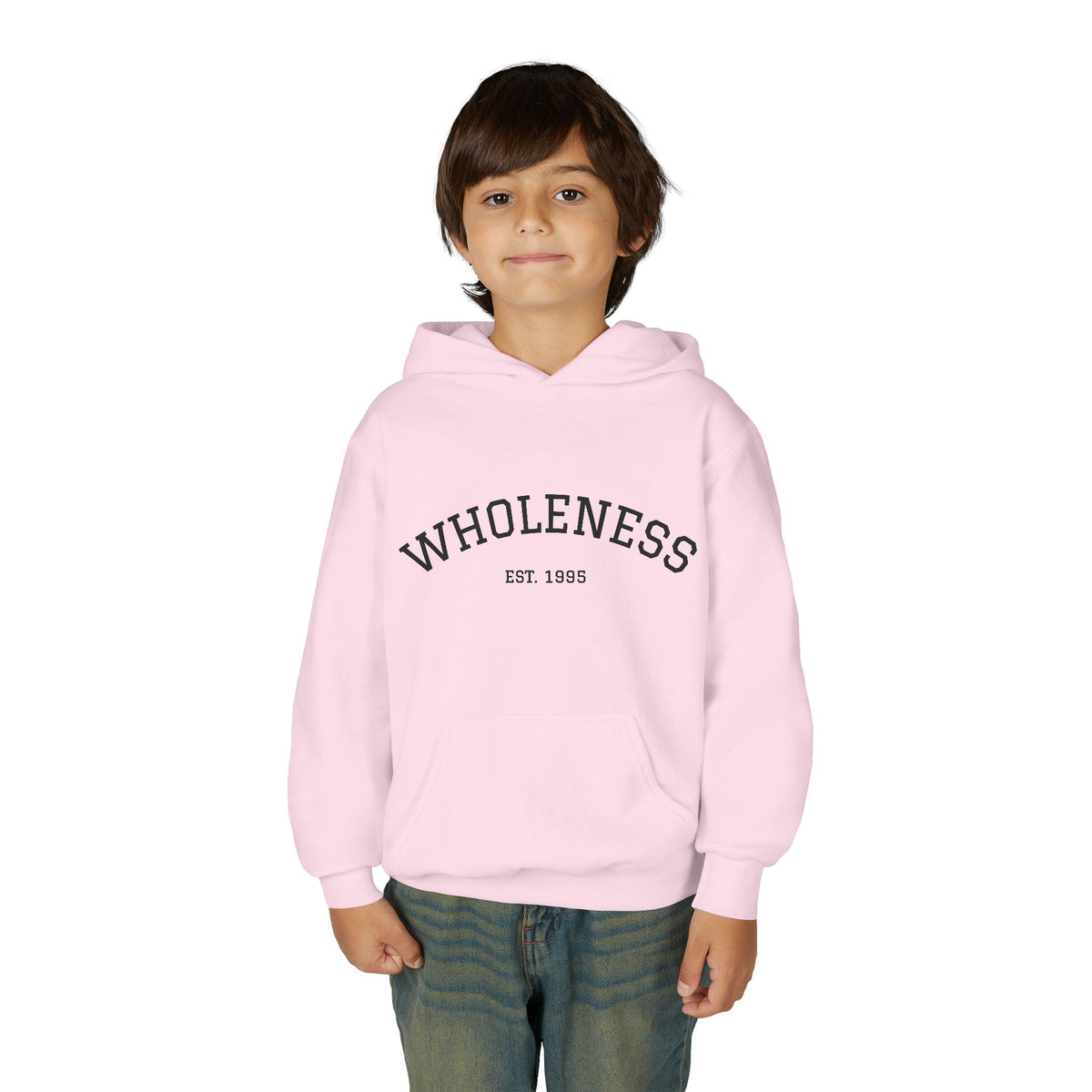 Wholeness Youth Hoodie – Vintage 'EST. 1995' Arch Logo