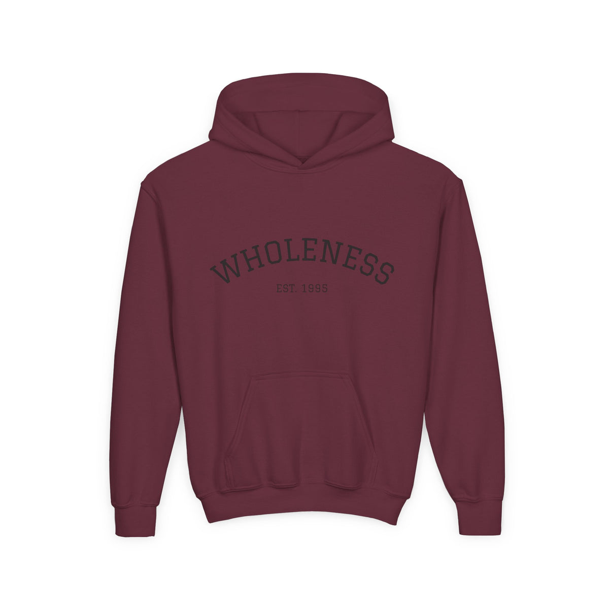 Wholeness Youth Hoodie – Vintage 'EST. 1995' Arch Logo