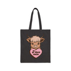 Valentine Vibes Tote Bag — Cute Heart Smile Canvas Shopper
