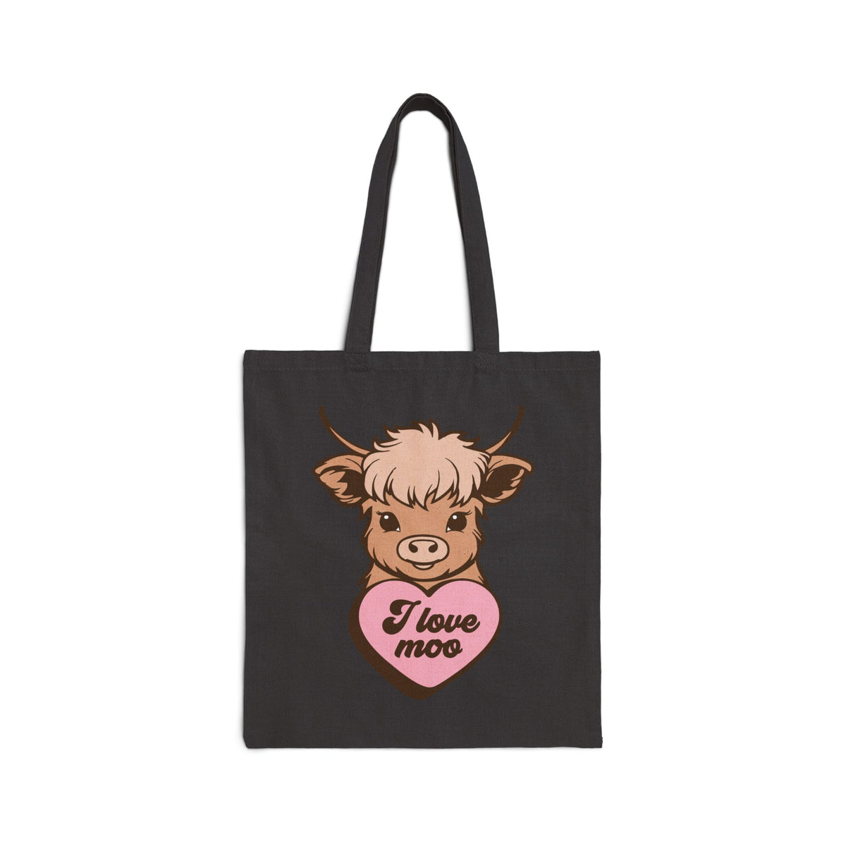 Valentine Vibes Tote Bag — Cute Heart Smile Canvas Shopper