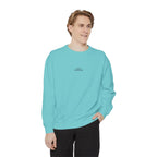 Minimalist "Be Kind" White Sweatshirt — Small Chest Text Crewneck