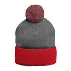 Embroidered Pom-Pom Beanie — "You Are Berry Special" Cute Strawberry Knit Hat