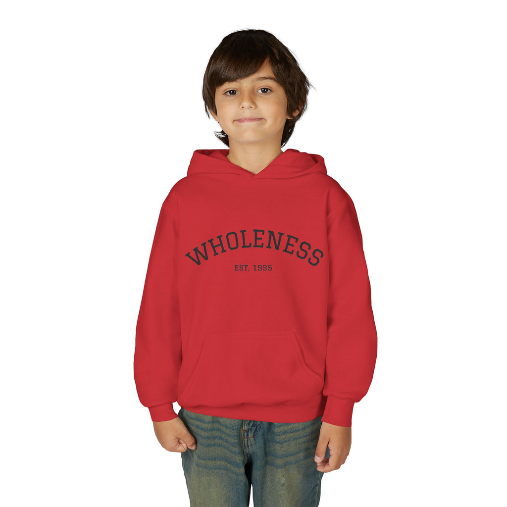 Wholeness Youth Hoodie – Vintage 'EST. 1995' Arch Logo