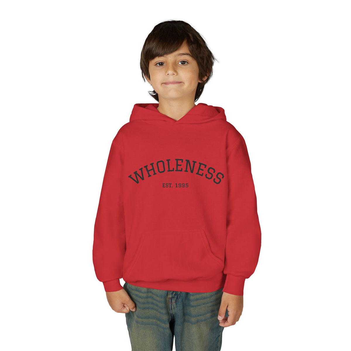 Wholeness Youth Hoodie – Vintage 'EST. 1995' Arch Logo