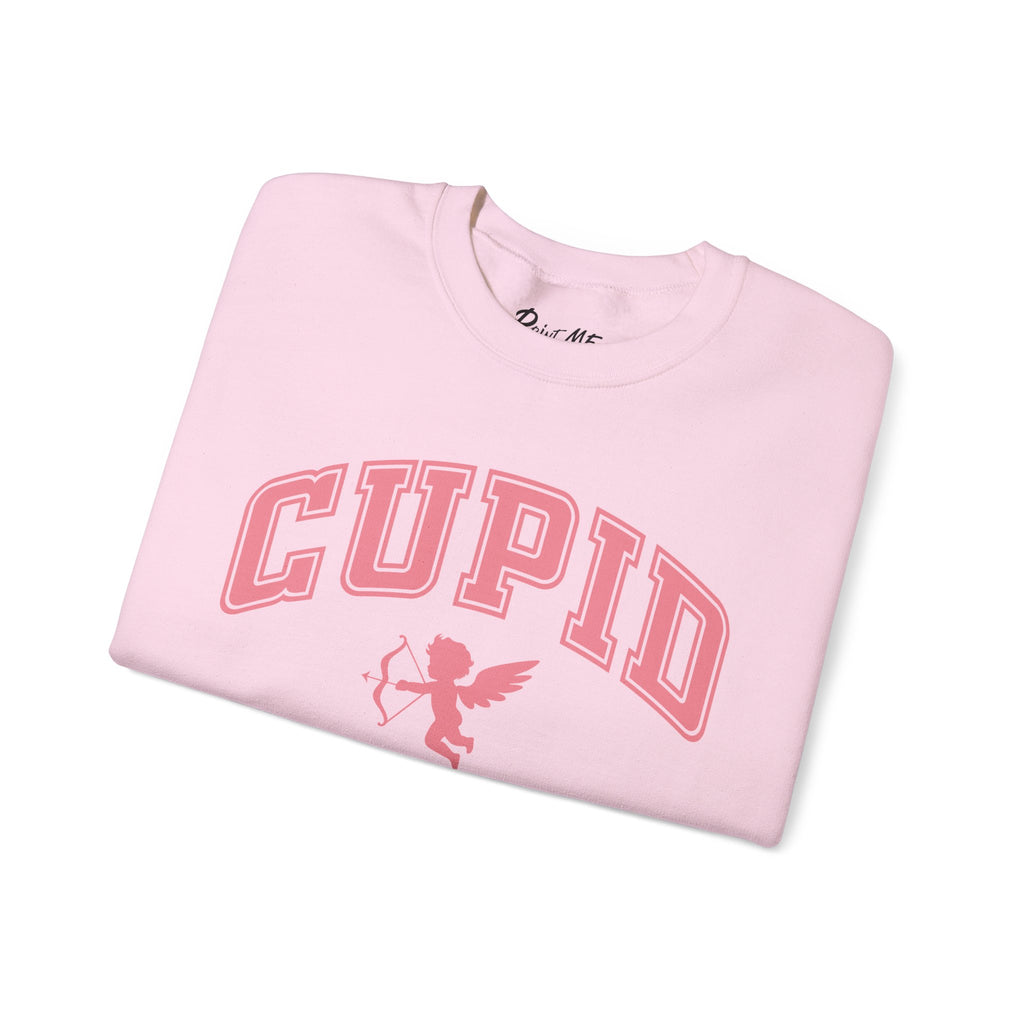 Crewneck Sweatshirt — Minimal Line Art Heart "I (heart) you" Back Design