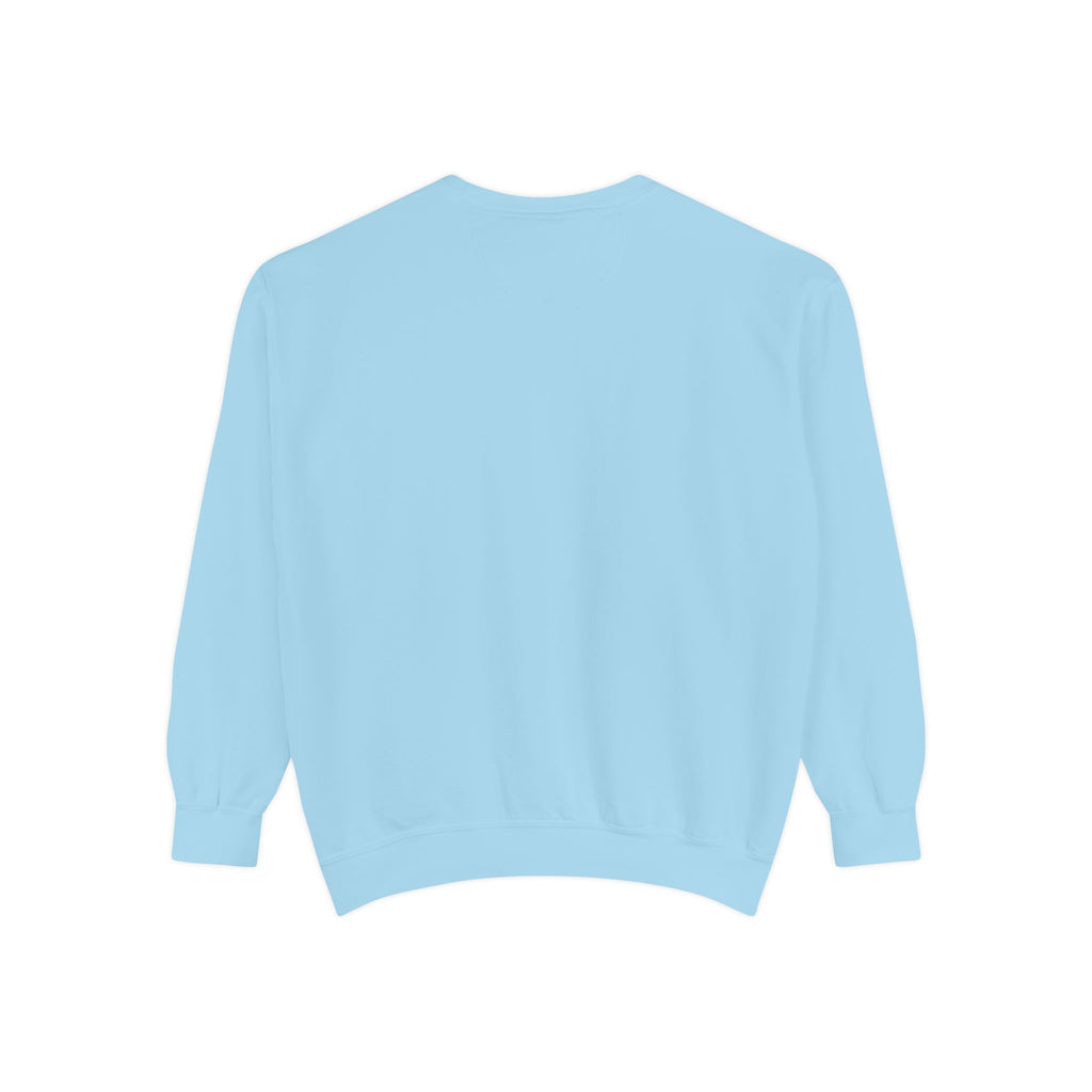Minimalist "Be Kind" White Sweatshirt — Small Chest Text Crewneck