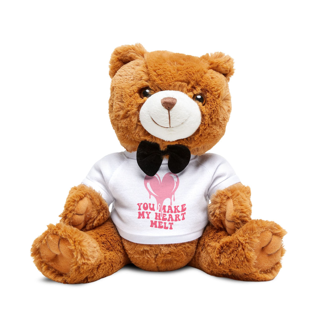 Teddy Bear — 'You Make My Heart Melt' Plush with T‑Shirt
