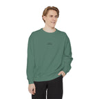 Minimalist "Be Kind" White Sweatshirt — Small Chest Text Crewneck