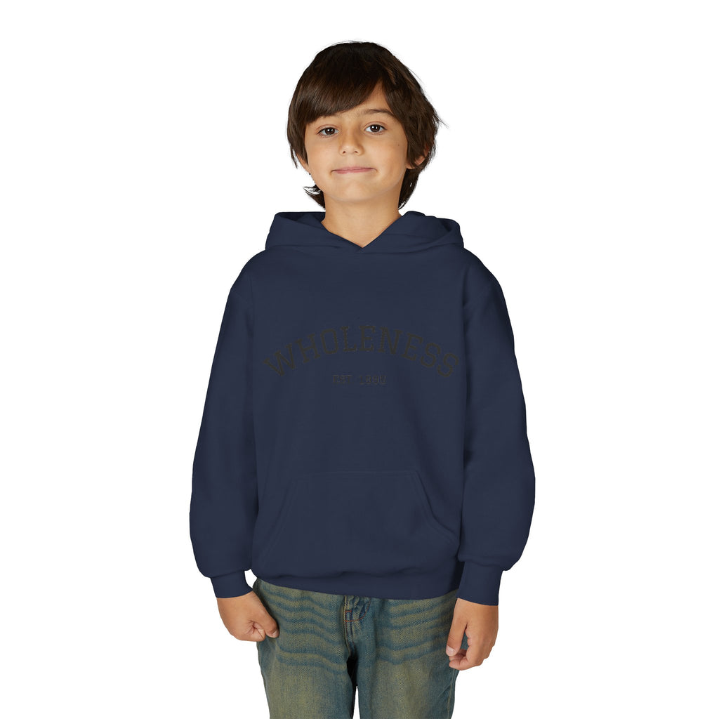 Wholeness Youth Hoodie – Vintage 'EST. 1995' Arch Logo