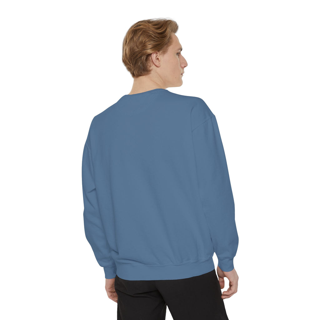 Minimalist "Be Kind" White Sweatshirt — Small Chest Text Crewneck