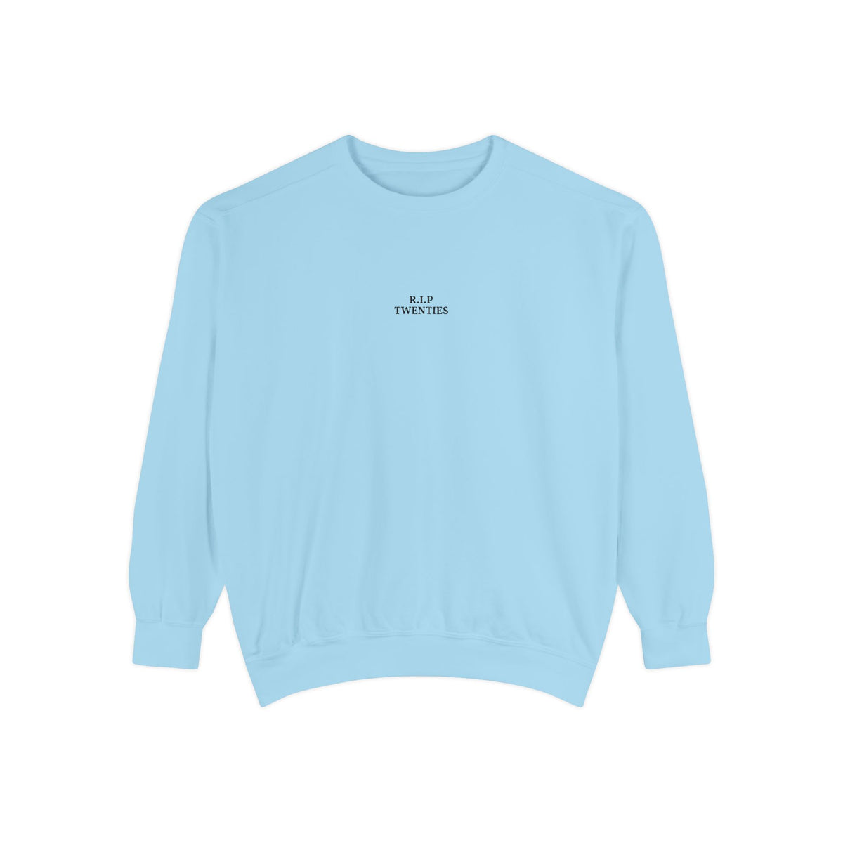 Minimalist "Be Kind" White Sweatshirt — Small Chest Text Crewneck