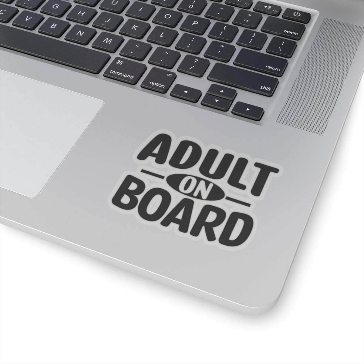 Adult On Board Sticker — Funny Kiss-Cut Vinyl Decal for Laptops, Water Bottles & Cars
