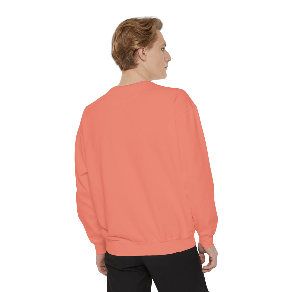 Minimalist "Be Kind" White Sweatshirt — Small Chest Text Crewneck