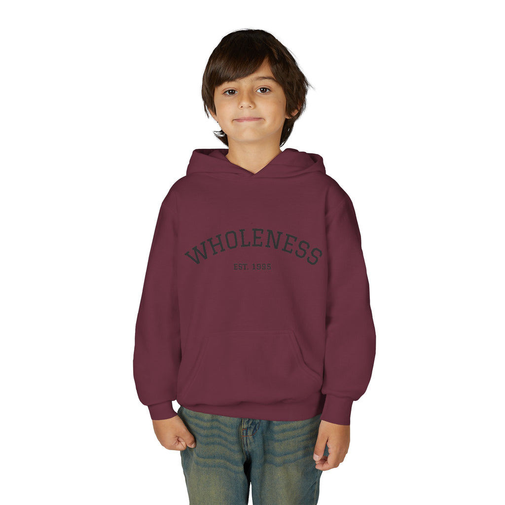 Wholeness Youth Hoodie – Vintage 'EST. 1995' Arch Logo