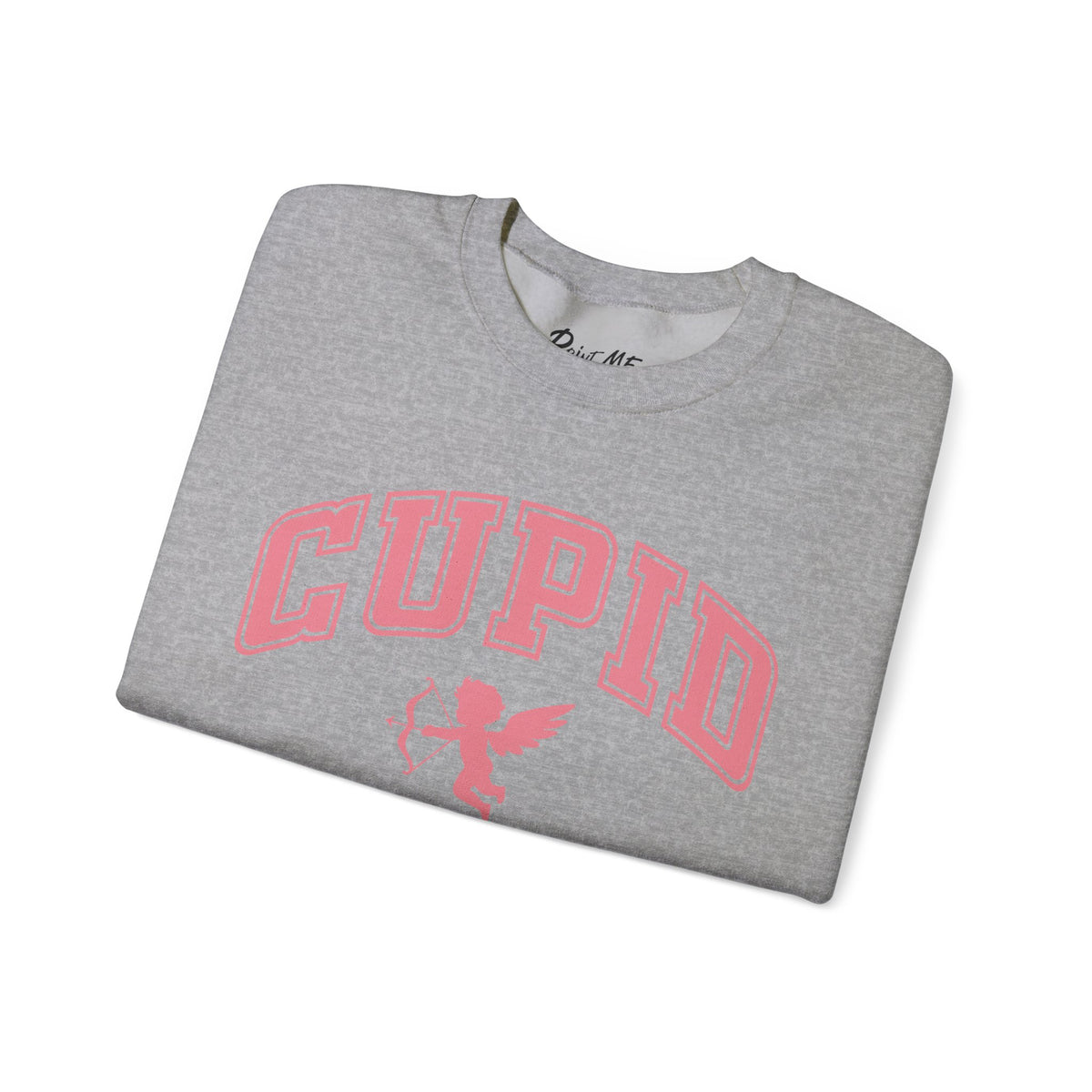 Crewneck Sweatshirt — Minimal Line Art Heart "I (heart) you" Back Design