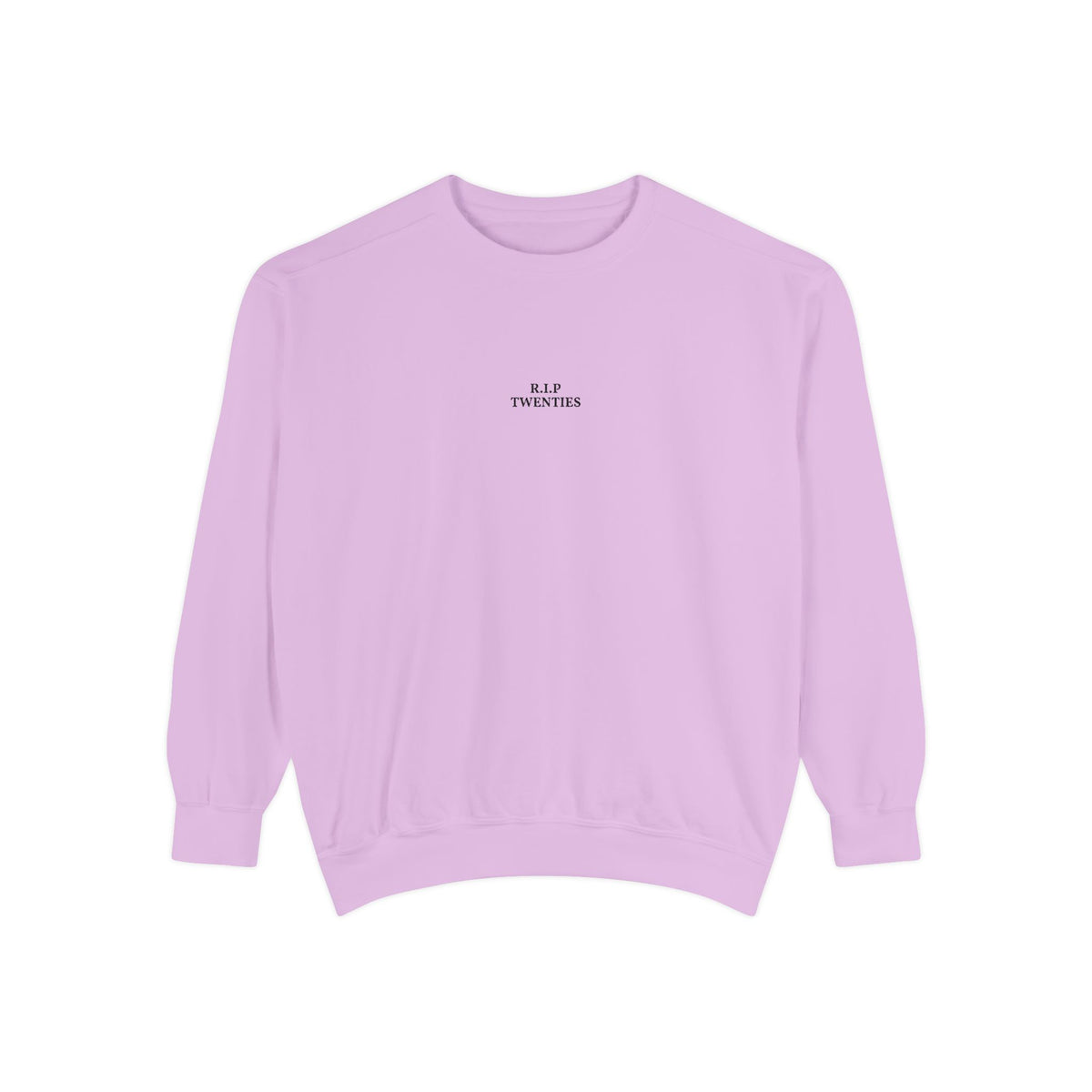 Minimalist "Be Kind" White Sweatshirt — Small Chest Text Crewneck